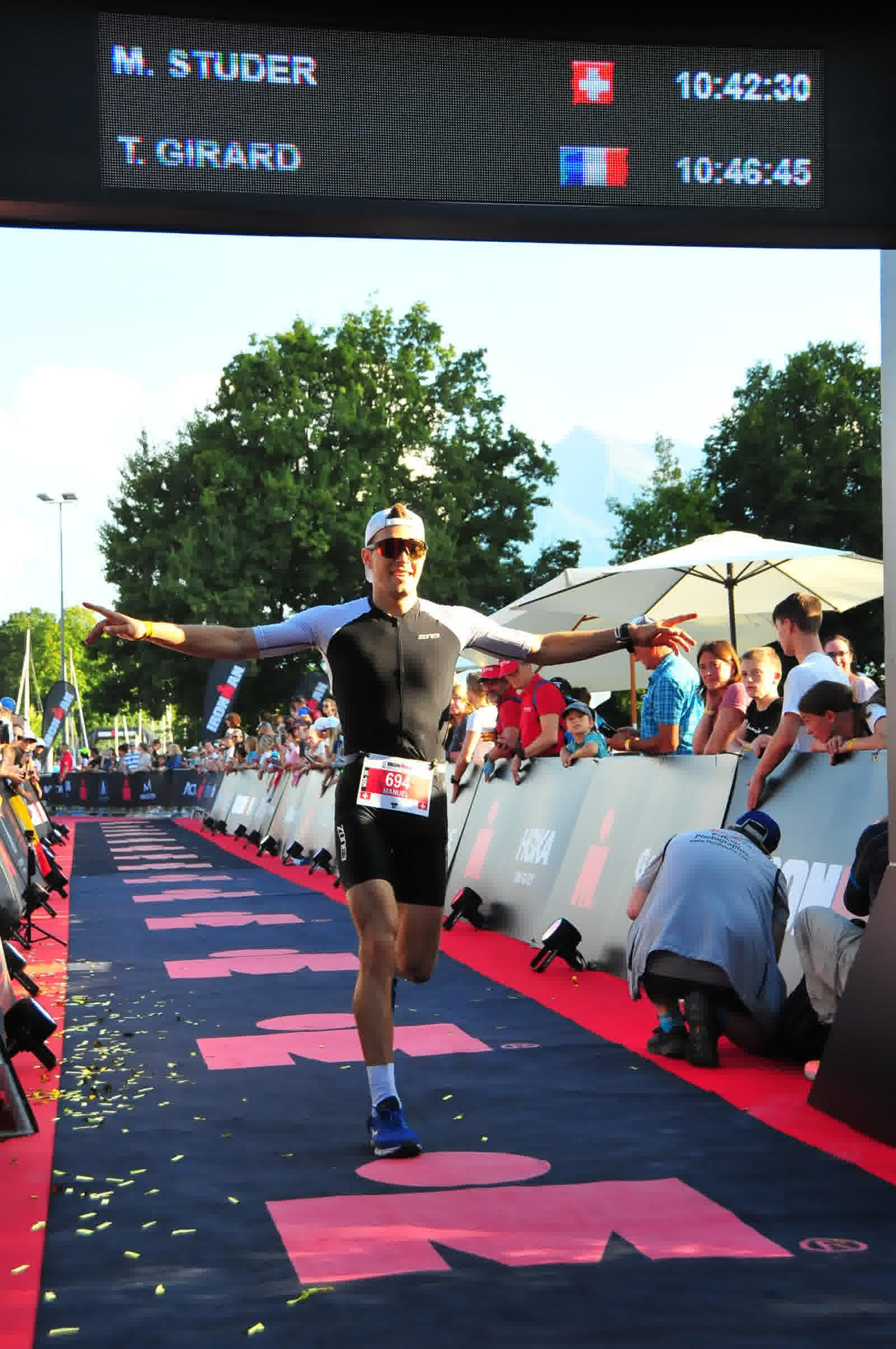 Ironman Thun finish line